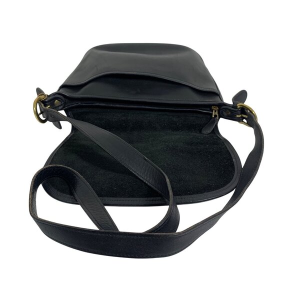 Vintage COACH Soho Fletcher 4150 Black Leather Zip Top Buckle Crossbody Bag 1999 - Picture 10 of 16